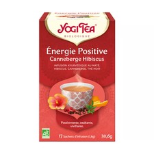 Yogi Tea Thé énergie positive canneberge hibiscus bio 17 Sachets