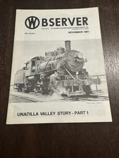 Ontario & Western Observer NY O&W Nov 1981 - UNADILLA VALLEY STORY - Part 1