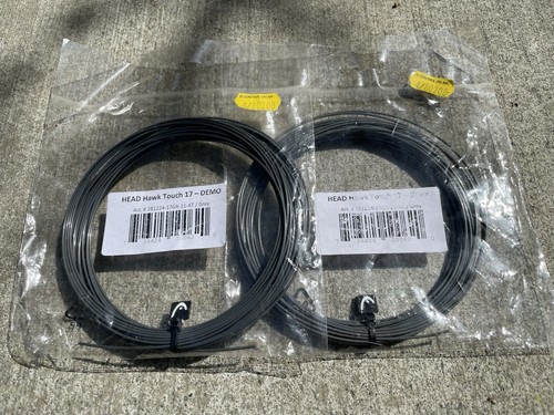 8 sets polyester tennis strings - Babolat Pro Hurricane Tour, Head Hawk Touch - Picture 3 of 7