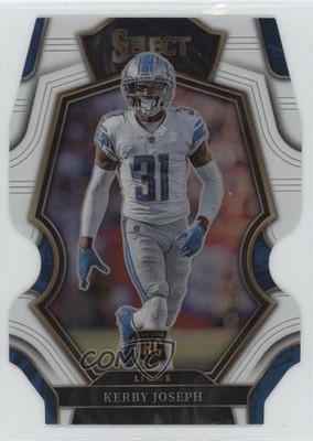 2022 Select Premier Level White Prizm Die-Cut 49/49 Kerby Joseph Rookie RC n0c