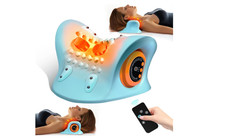 Hugterra Neck Massager 2025, Neck and Shoulder Relaxer with Heat, 3 Modes, Porta