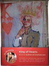 Wexel Art Artist Series Milkdadd "King Of Hearts" Sliding Lid Acrylic Box
