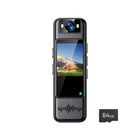 Wearable Body Camera 2K 180°Rotating Lens Looping Recording with 64GB Storage