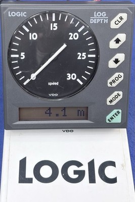 VDO Logic Speed Log Depth Instrument Display W/ Cover- 01 610 605