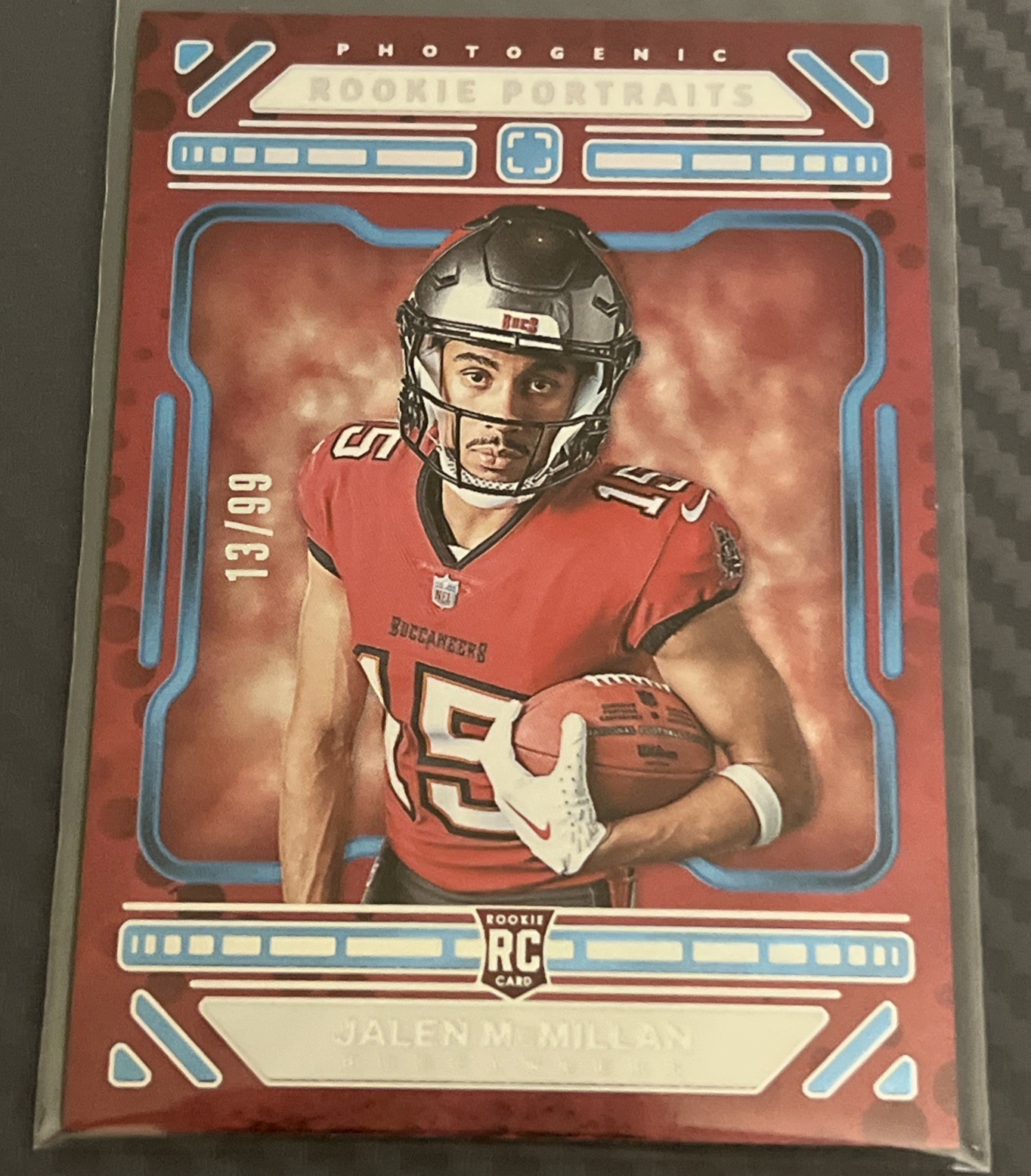 2024 Panini Photogenic Rookie Portraits #167 Jalen McMillan Blue 13/99