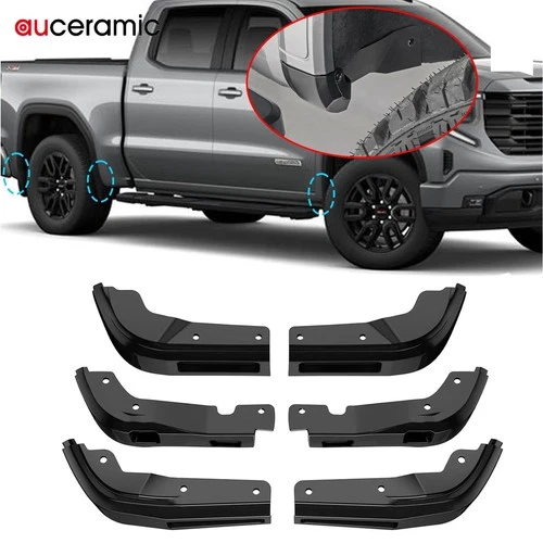 Mud Flaps Delete for GMC Sierra 1500 2019-2025, Durable ABS Material, No-Drill S