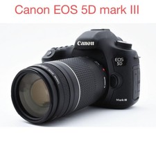 Canon EOS 5D Mark III DSLR Camera with EF 75-300mm Lens Set Excellent Condition