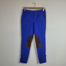 Vintage Ralph Lauren Pants 2 Blue Chino Equestrian Riding Jodphurs Polo Preppy