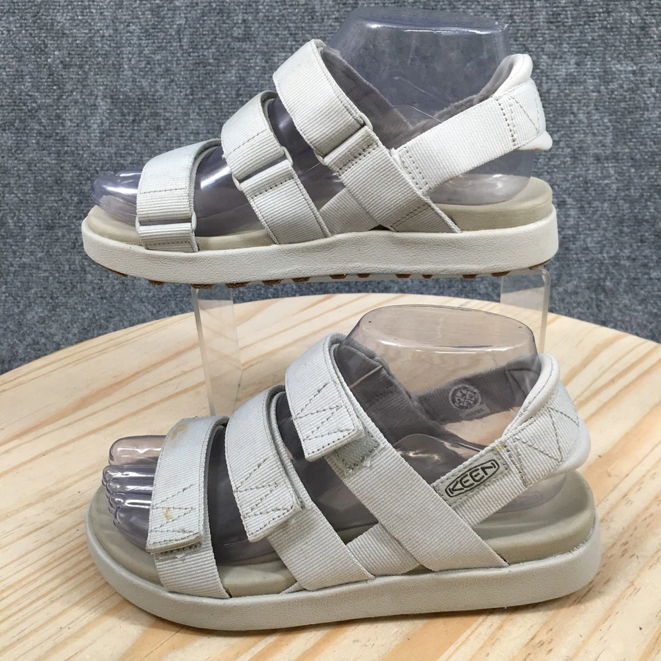 KEEN Sandals Womens 6 Elle Strappy Gray Washable Hook And Loop Open Toe 1026139 - Image 4 of 4