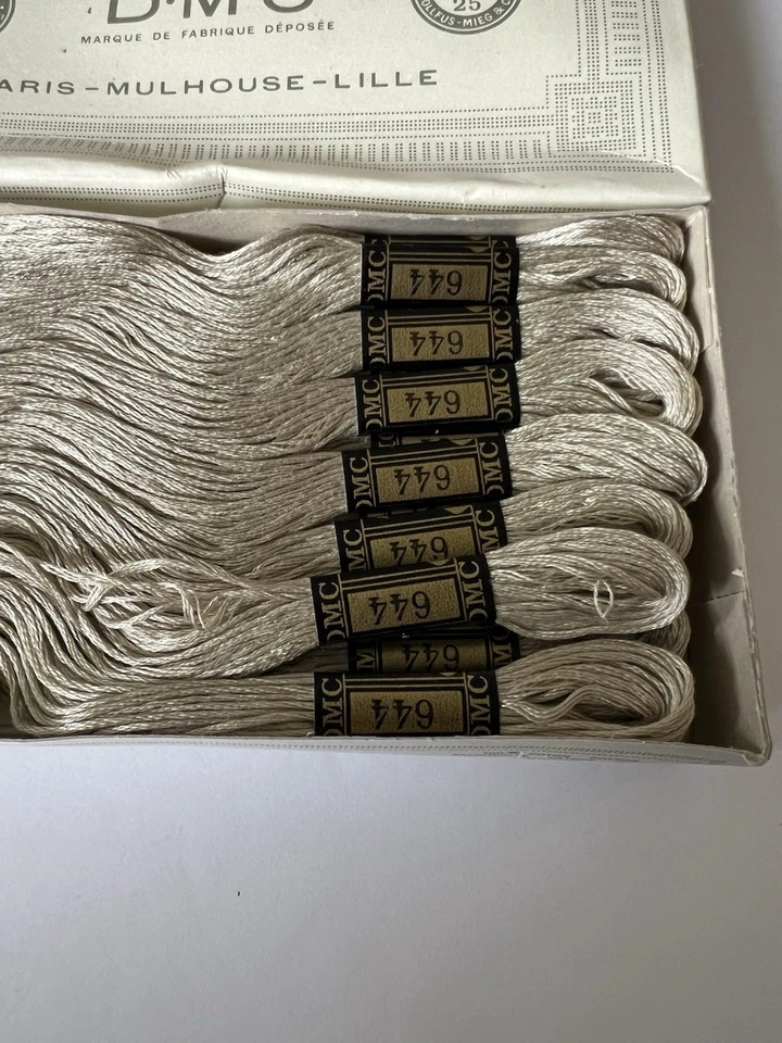 DMC  Embroidery Floss Color #644 ~ Medium Beige Gray/ Box Of 24 NEW - Image 4 of 4