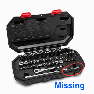 #ad Husky 1 4 in. Drive Mechanics Tool Set 49 Piece $38.95