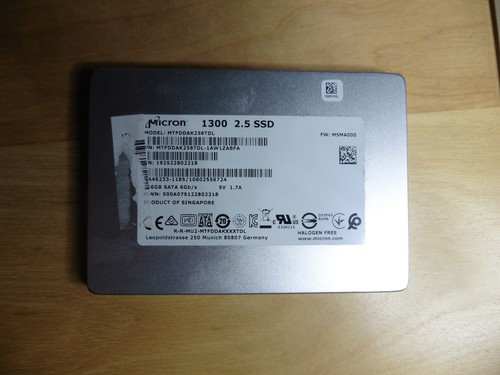 256GB Micron 1300 SSD 2,5 Zoll SATA III 6GB/s