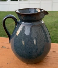 jugtown ware pottery Pitcher Blue