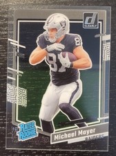 2023 Donruss Clearly Michael Mayer Rated Rookie Las Vegas Raiders Acetate 💎💎💎