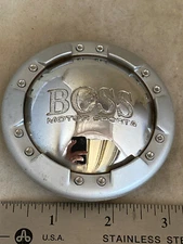 Boss Motorsports 3-1/4" Chrome Silver Wheel Rim Hub Cover Center Cap No Part #