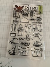 Riley  Co. Dress Up Riley  Crafters  Clear Stamps And Die Set - RCLR52 - Used