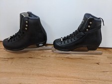 Black Riedell Diamond Ice Skates - Unused, 1M  1.5M