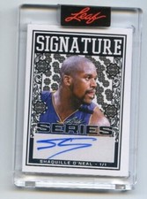 2022 Leaf Nationals NSCC SHAQUILLE O'NEAL SHAQ Signature Series Auto #1/1 LAKERS