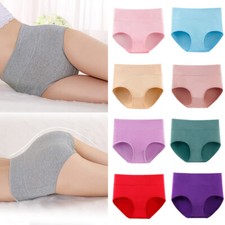 Ladies Cotton Panties Leak Proof Underwear Women High Waist Pants Breathable New