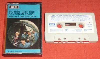 ROLLING STONES - UK CASSETTE TAPE - BIG HITS (HIGH TIDE & GREEN GRASS) BEST OF