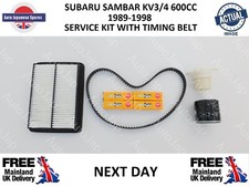 FOR SUBARU SAMBAR KV3/4 600 / 660cc 1989-1998 SERVICE KIT & TIMING BELT NEXT DAY