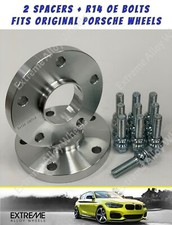 20mm Spacers For Porsche 718 Cayman + OE Replacement Alloy Wheel Bolts 5x130