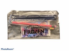 Disney Frozen Pencil Pouch 2 Pencils  Notepad Set Sisters Forever Elsa Anna New
