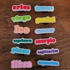 Shoe Charm Zodiac Astrology Sign