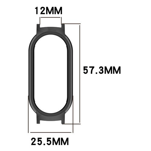 Do Mi Band 9 / Band 9 NFC Etui ochronne Surowe uchwyty Watch Shell 12mm - Zdjęcie 3 z 15