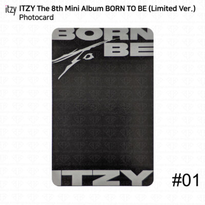 ITZY The 8th Mini Album Born To Be Limited Ver Photocard 2cut Film