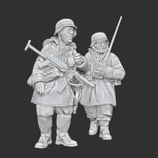 Just Some Miniatures WW2 German Forward Observer & Radio Operator Bolt Action 3D