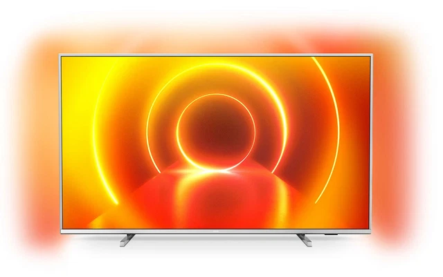 Silberne LED Fernseher