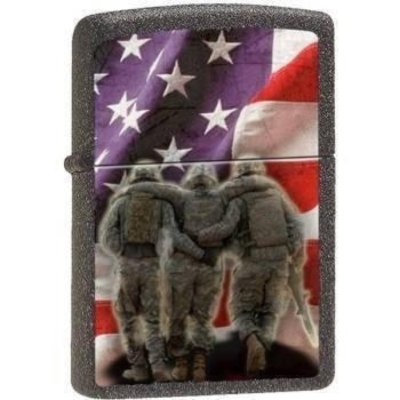 Zippo Lighter - 3 Soldiers No One Get Left Behind Ironstone - 853225