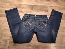 Ariat Women  s R.E.A.L. Mid Rise Straight Stretch Original Boot Cut Jean EUC