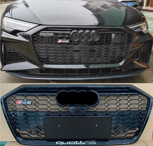 For 2019 2020 2021 2022 Audi A6 S6 RS6 2024 Front bumper honeycomb mesh Grill grille