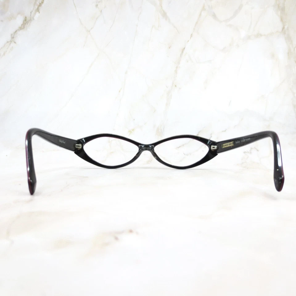 Marco de gafas Lucky Brand Winnie unisex violeta fucsia borde completo ovalado 53-16 Foto 4 de 4