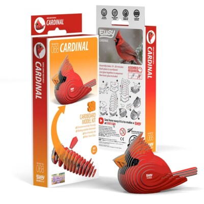 Cardinal 3D Cardboard Model Kit Eugy New