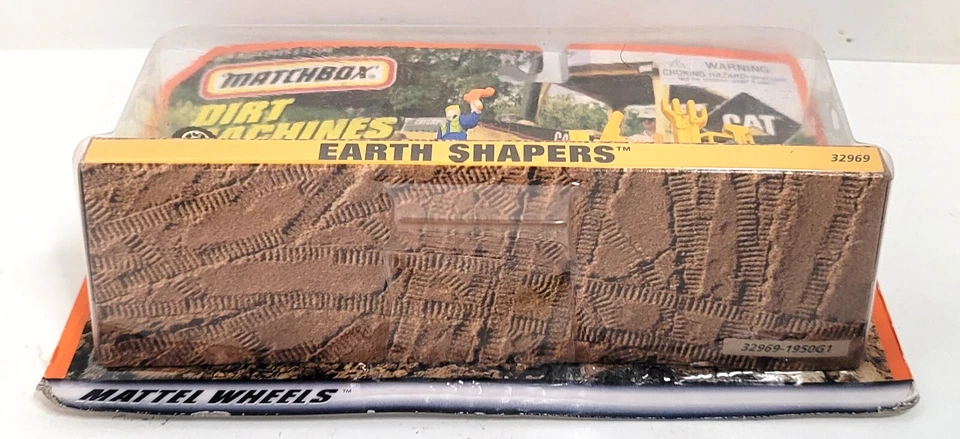 Mattel Matchbox Dirt Machines Earth Shapers 1998 motoniveladora y excavadora nueva Foto 2 de 4