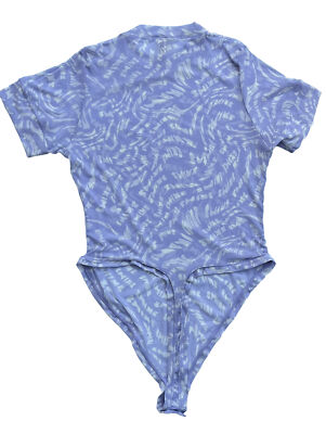 SKIMS Kim Kardashian SUMMER Mesh Lilac Swirl T-Shirt Bodysuit Size 4X