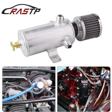 3-AN10 port Oil Catch Tank Can Baffled Breather Filter 750ml Reservoir Aluminum