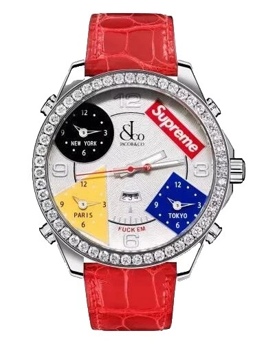 Leather Wristwatches with 12-Hour Dial