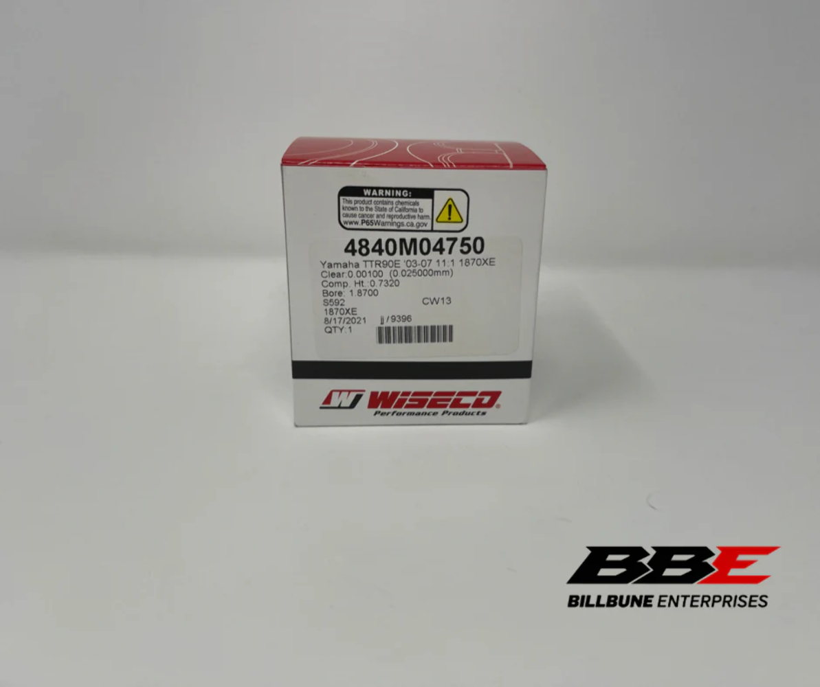‘00'07 Yamaha TTR90 Wiseco .50mm / .020" Oversized 47.50mm Bore Piston