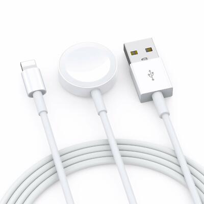 2-in-1 Magnetic Charger USB Cable For Apple Watch SE/6/5/4/3/2/1 iPhone 11/8/7/X