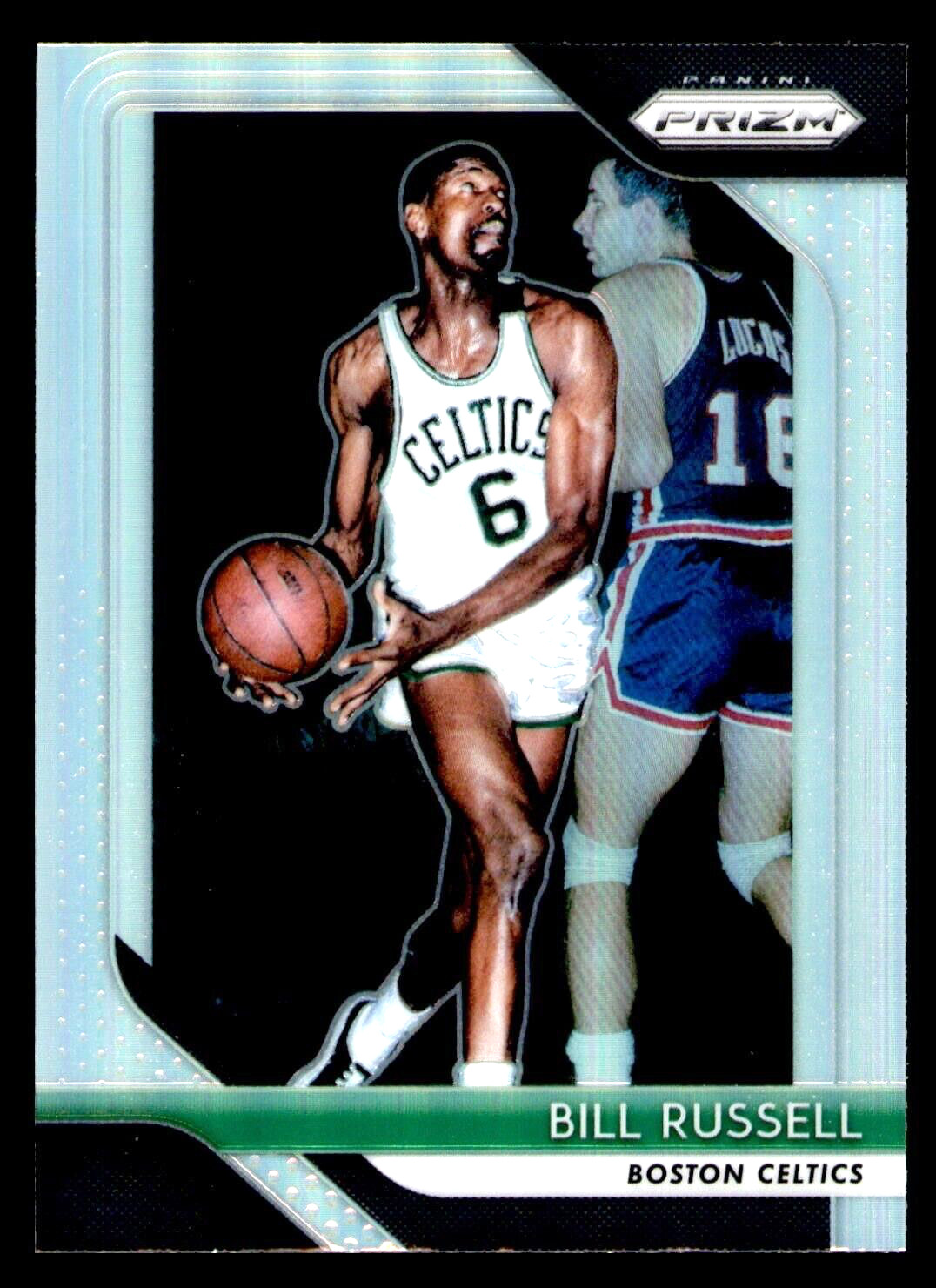 2018-19 Panini Prizm Bill Russell Silver Prizm #25 - Boston Celtics