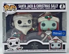 Funko Pop! Disney Santa Jack & Christmas Sally 2 Pack Diamond Walmart Exclusive