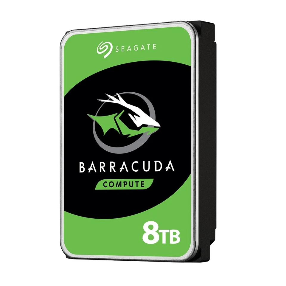 Seagate Barracuda 8TB Hard Disk Interno 3.5” HDD PC 5400 RPM SATA ST8000DM004 - Immagine 2 di 4