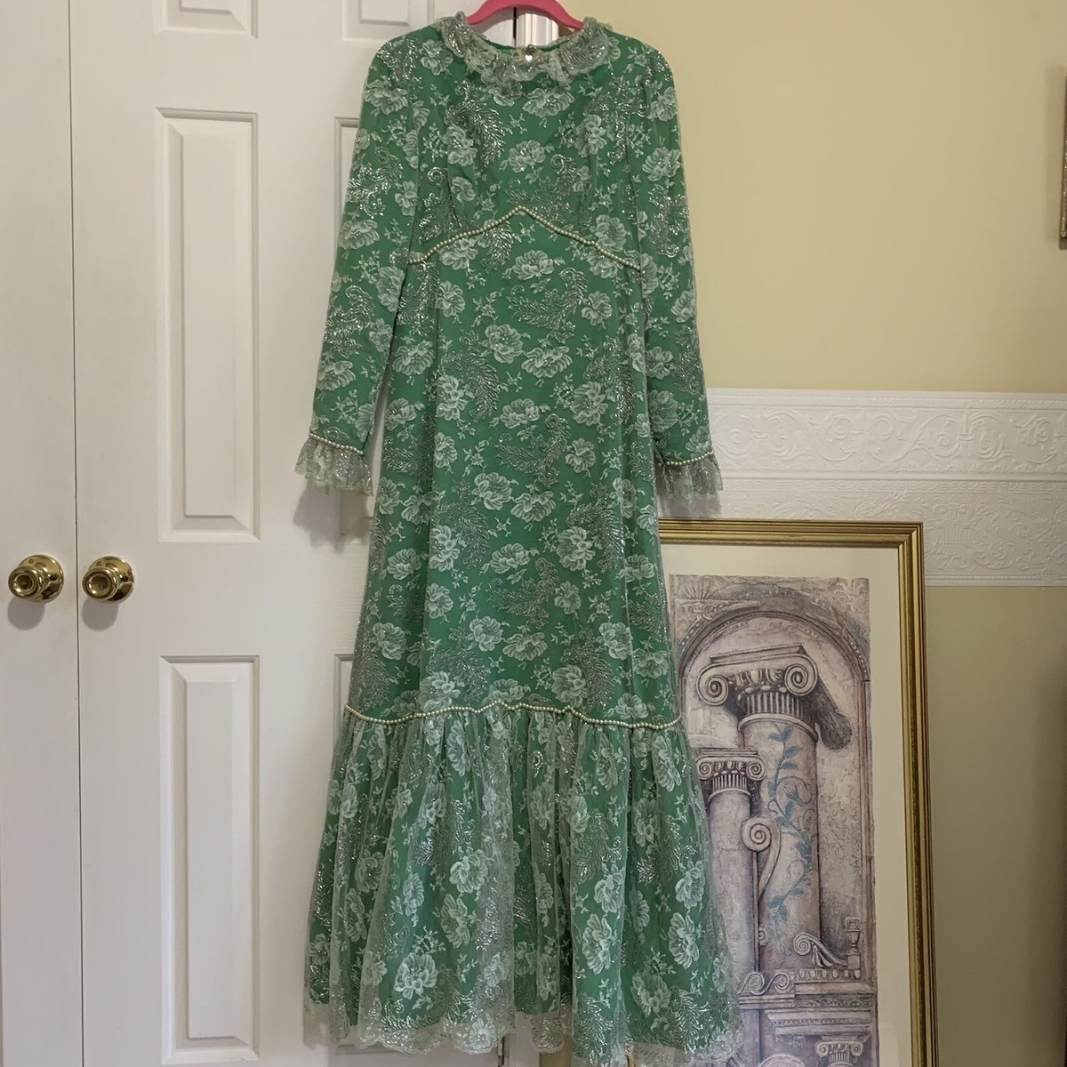 grey lace dress with sleeves Whistles Women's Fay Long Sleeve Size 14 silver grey wedding dress main image 0