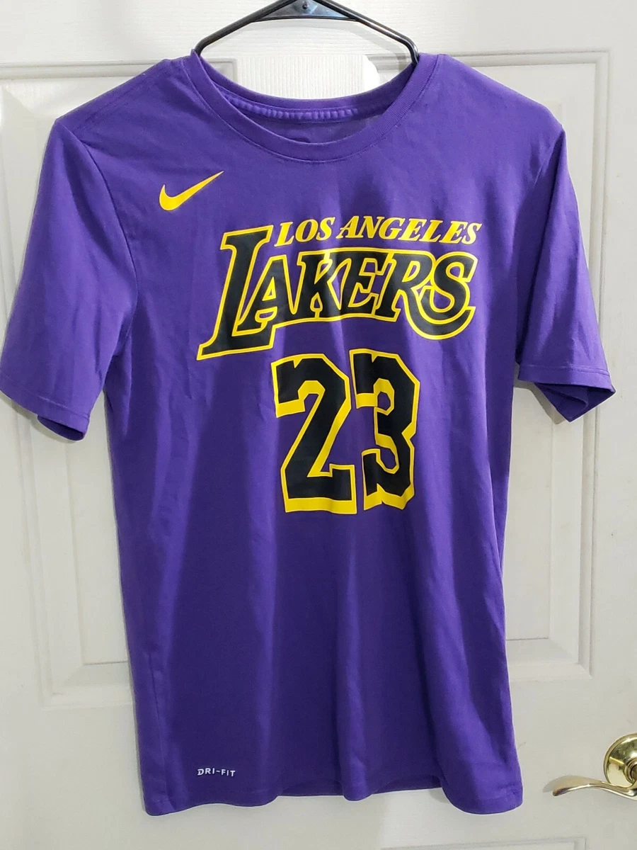 LeBron James Lakers Nike Dri-FIT NBA T-Shirt.