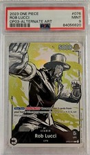 2023 ROB LUCCI - One Piece OP03-076 Leader Alt Art - PSA 9 - Mint