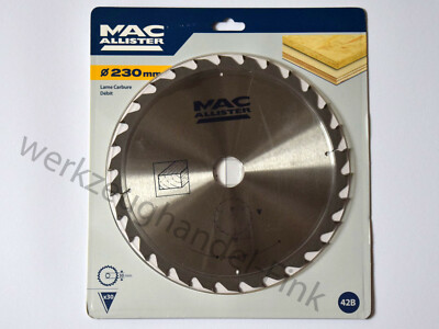 Mac Allister Kreissägeblatt 230mm x 30mm x 30 HM Zähne 42B